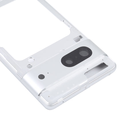 For Google Pixel 7 Pro Front Housing LCD Frame Bezel Plate(Silver) - Repair & Spare Parts by buy2fix | Online Shopping UK | buy2fix