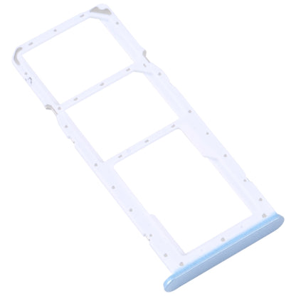 For OPPO A17 SIM Card Tray + SIM Card Tray + Micro SD Card Tray (Blue) - Card Socket by buy2fix | Online Shopping UK | buy2fix