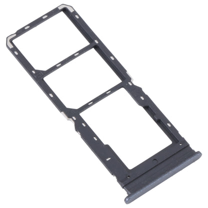 For vivo Y16 SIM Card Tray + SIM Card Tray + Micro SD Card Tray (Black) - Repair & Spare Parts by buy2fix | Online Shopping UK | buy2fix