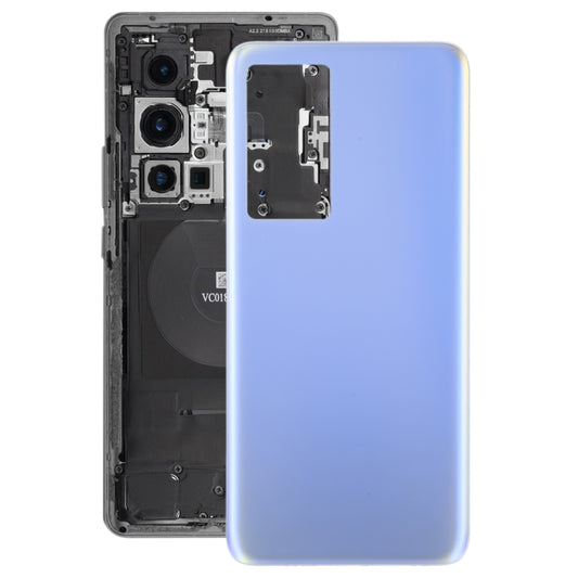 For vivo X70 OEM Glass Battery Back Cover(Aurora Blue) - Repair & Spare Parts by buy2fix | Online Shopping UK | buy2fix