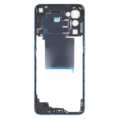 For OPPO Reno5 5G Original Middle Frame Bezel Plate (Blue) - Frame Bezel Plate by buy2fix | Online Shopping UK | buy2fix