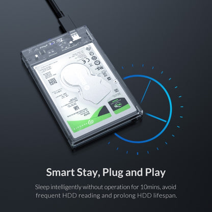 Transparent Series 2.5 inch 10Gbps Hard Drive Enclosure with Stand -  by ORICO | Online Shopping UK | buy2fix