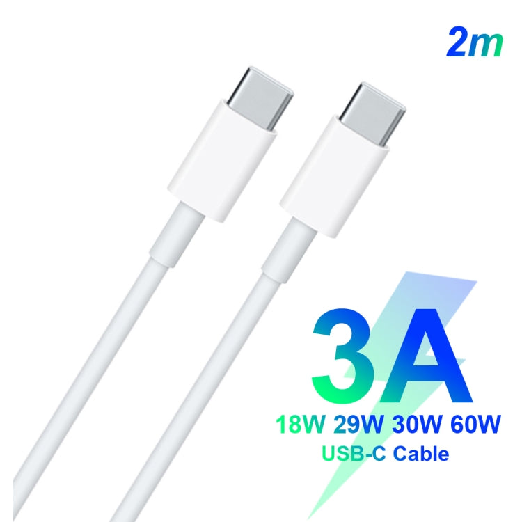 2 in 1 Single USB-C / Type-C Port Travel Charger + 3A PD 3.0 USB-C / Type-C to USB-C / Type-C Fast Charge Data Cable Set, Cable Length: 2m(US Plug) - Mobile Accessories by buy2fix | Online Shopping UK | buy2fix