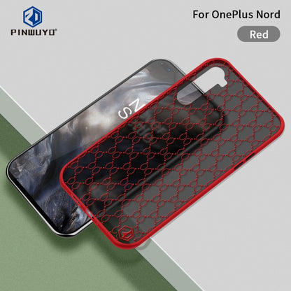 For OnePlus Nord PINWUYO Series 2 Generation PC + TPU Waterproof and Anti-drop All-inclusive Protective Case(Red) - OnePlus Cases by PINWUYO | Online Shopping UK | buy2fix