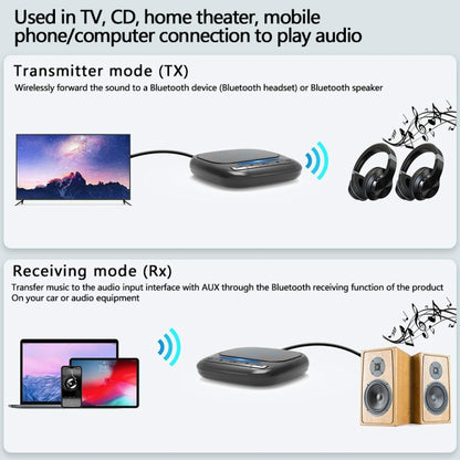 B36 CSR OLED Bluetooth 5.0 Receiver-transmitter Two-in-one Audio Receiver Transmitter - Apple Accessories by buy2fix | Online Shopping UK | buy2fix