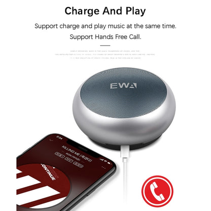 EWA A110 IPX5 Waterproof Portable Mini Metal Wireless Bluetooth Speaker Supports 3.5mm Audio & 32GB TF Card & Calls(Red) - Mini Speaker by EWA | Online Shopping UK | buy2fix