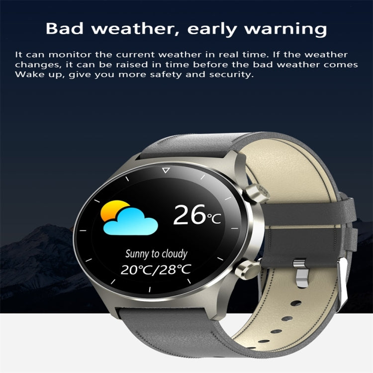 E13 1.28 inch IPS Color Screen Smart Watch, IP68 Waterproof, Silicone Watchband,Support Heart Rate Monitoring/Blood Pressure Monitoring/Blood Oxygen Monitoring/Sleep Monitoring(Black) - Smart Wear by buy2fix | Online Shopping UK | buy2fix