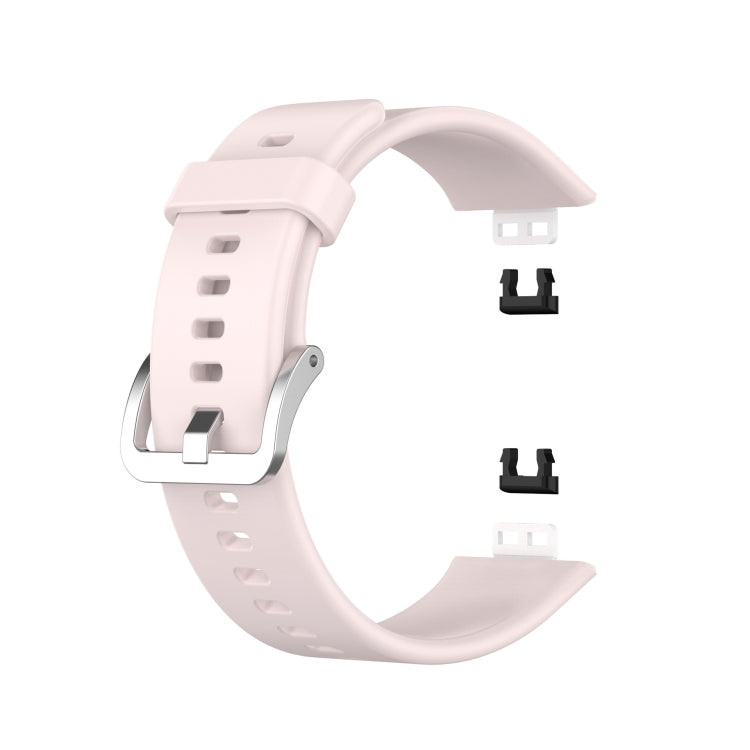 For Huawei Watch Fit TIA-B09 Silicone Watch Band(light pink) - Smart Wear by buy2fix | Online Shopping UK | buy2fix