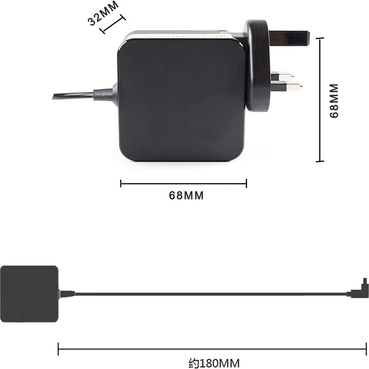 UK Plug For ASUS 19V 1.75A  S200 S200EX202E X202 X201E X201 Laptop Charger -  by buy2fix | Online Shopping UK | buy2fix