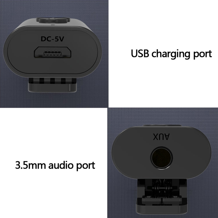 B55 Lavalier 5.1 Bluetooth Receiver Aux Wireless Audio Adapter Car Bluetooth Hands Free Call - Apple Accessories by buy2fix | Online Shopping UK | buy2fix