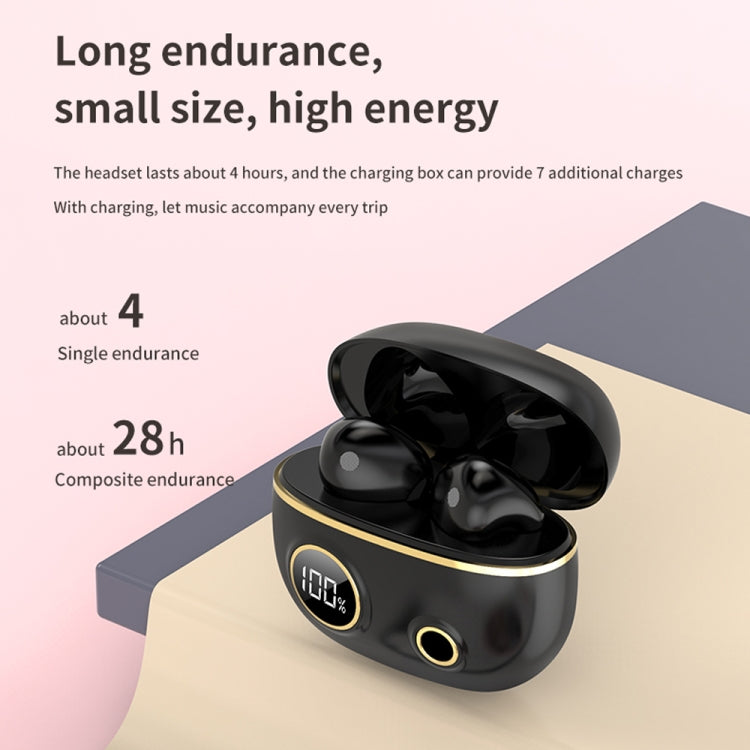 PRO100 TWS Bluetooth 5.2 Noise Canceling Waterproof Earphones 9D Stereo Sports Headphone with Charging Case(Black) - Bluetooth Earphone by buy2fix | Online Shopping UK | buy2fix