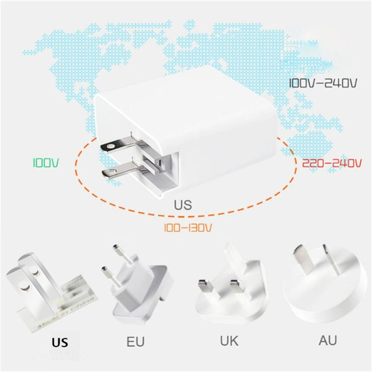 A6 PD 65W USB-C / Type-C + QC3.0 USB Laptop Adapter + 1.8m USB-C / Type-C to MagSafe 2 / T Data Cable Set for MacBook Series, US Plug - Cable & Adapter by buy2fix | Online Shopping UK | buy2fix