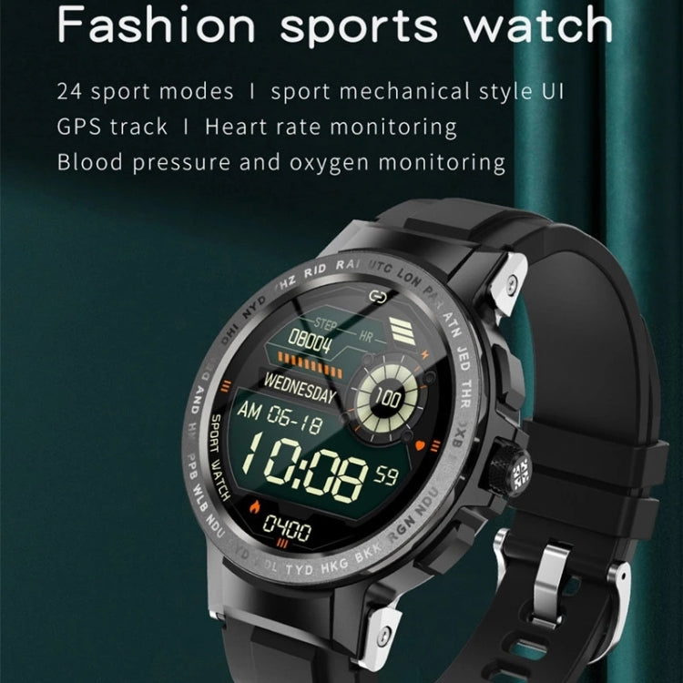 E19 1.28 inch Color Screen Smart Watch, IP68 Waterproof,Support Heart Rate Monitoring/Blood Pressure Monitoring/Blood Oxygen Monitoring/Sleep Monitoring(Gold) - Smart Wear by buy2fix | Online Shopping UK | buy2fix