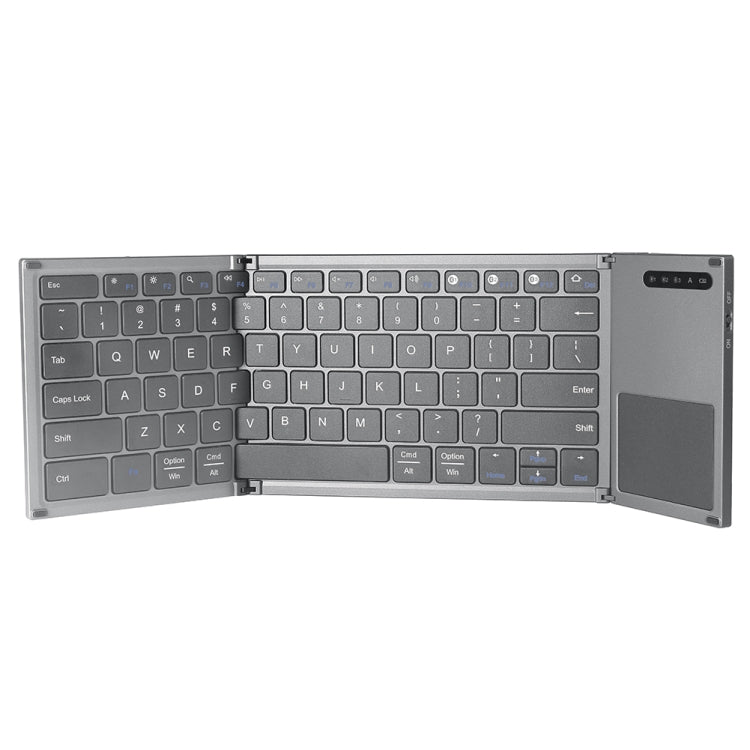 B066S Multi-function Ultra-thin Mini Wireless Three Fold Bluetooth Keyboard -  by buy2fix | Online Shopping UK | buy2fix