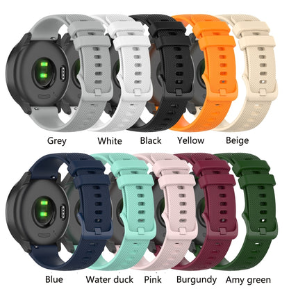 For Xiaomi Watch S1 22mm Checkered Silicone Watch Band(Black) - Smart Wear by buy2fix | Online Shopping UK | buy2fix