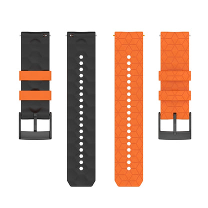 For Suunto 7 24mm Mixed-Color Silicone Watch Band(White+Black) - Smart Wear by buy2fix | Online Shopping UK | buy2fix