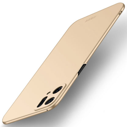 For OPPO Find X5 MOFI Frosted PC Ultra-thin Hard Case(Gold) - OPPO Cases by MOFI | Online Shopping UK | buy2fix