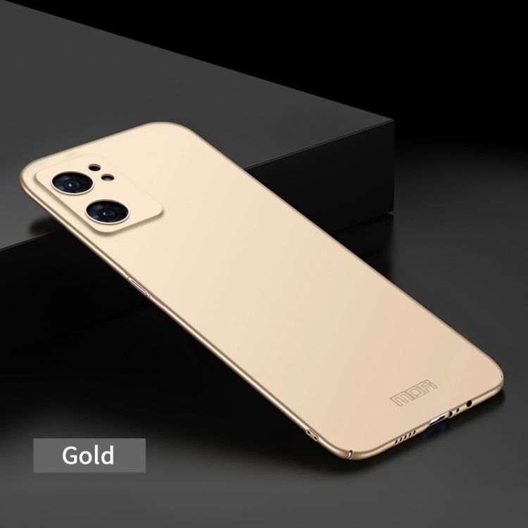 For OPPO Find X5 MOFI Frosted PC Ultra-thin Hard Case(Gold) - OPPO Cases by MOFI | Online Shopping UK | buy2fix