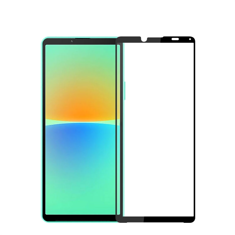 For Sony Xperia 10 IV PINWUYO 9H 2.5D Full Screen Tempered Glass Film(Black) - Sony Tempered Glass by PINWUYO | Online Shopping UK | buy2fix
