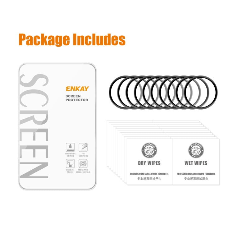 10 PCS For Samsung Galaxy Watch5 44mm ENKAY 3D Full Coverage PC + PMMA HD Screen Protector Film - Screen Protector by ENKAY | Online Shopping UK | buy2fix