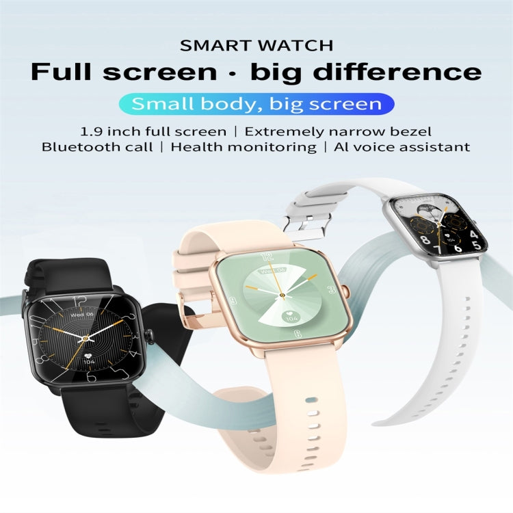 KT65 1.9 inch Color Screen Smart Watch,Support Heart Rate Monitoring/Blood Pressure Monitoring(Black) - Smart Wear by buy2fix | Online Shopping UK | buy2fix