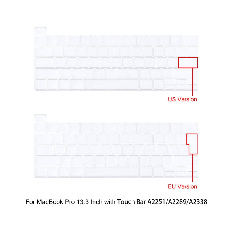 For MacBook Pro 13.3 A2251/A2289/A2338 ENKAY Hat-Prince 3 in 1 Protective Bracket  Case Cover Hard Shell with TPU Keyboard Film / Anti-dust Plugs, Version:EU(Blue) - MacBook Pro Cases by ENKAY | Online Shopping UK | buy2fix