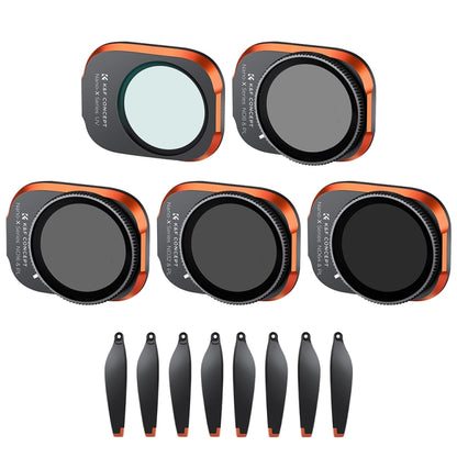 For DJI Mini 3 Pro K&F Concept SKU.1948 5 in 1 UV+ND8PL+ND16PL+ND32PL+ND64PL HD Filter - DJI & GoPro Accessories by K&F | Online Shopping UK | buy2fix