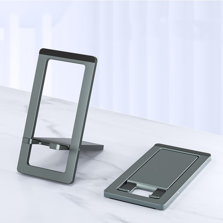H18 Multifunctional Portable Phone Tablet Desktop Folding Stand(Gray) - Desktop Holder by buy2fix | Online Shopping UK | buy2fix