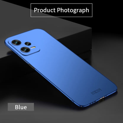 For Xiaomi Redmi Note 12 5G Global MOFI Micro-Frosted PC Ultra-thin Hard Phone Case(Blue) - Xiaomi Cases by MOFI | Online Shopping UK | buy2fix