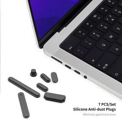 For MacBook Air 15.3 A2941 ENKAY US Version 3 in 1 Matte Protective Case with TPU Keyboard Film & Anti-dust Plugs(White) - MacBook Air Cases by ENKAY | Online Shopping UK | buy2fix