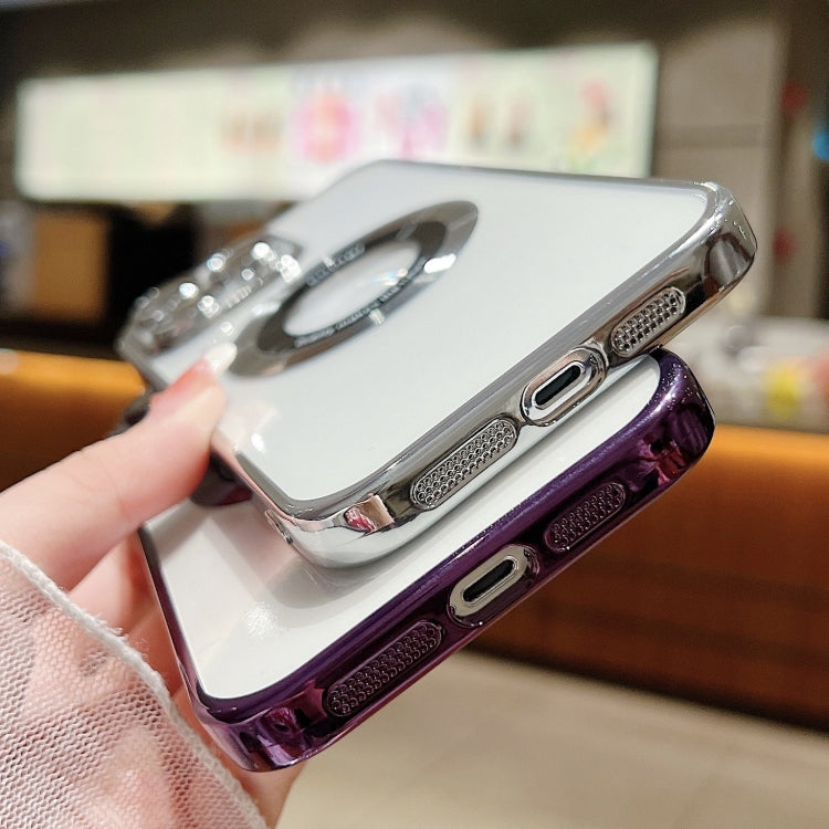 For iPhone 11 Pro Max Magsafe Electroplating TPU Phone Case(Purple) - iPhone 11 Pro Max Cases by buy2fix | Online Shopping UK | buy2fix