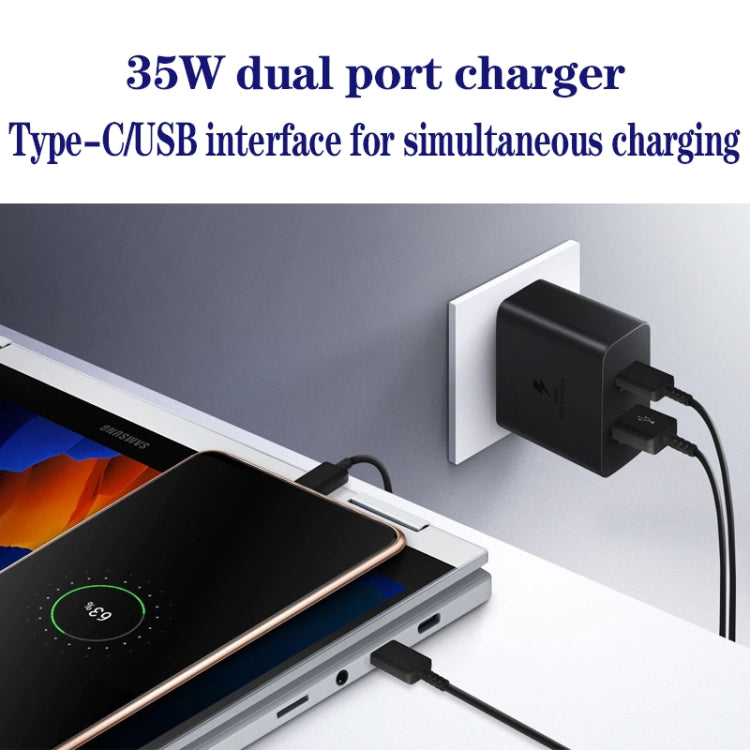 35W USB-C / Type-C + USB Charger Supports PPS / PD Protocol with Dual Type-C Cable, UK Plug - USB Charger by buy2fix | Online Shopping UK | buy2fix