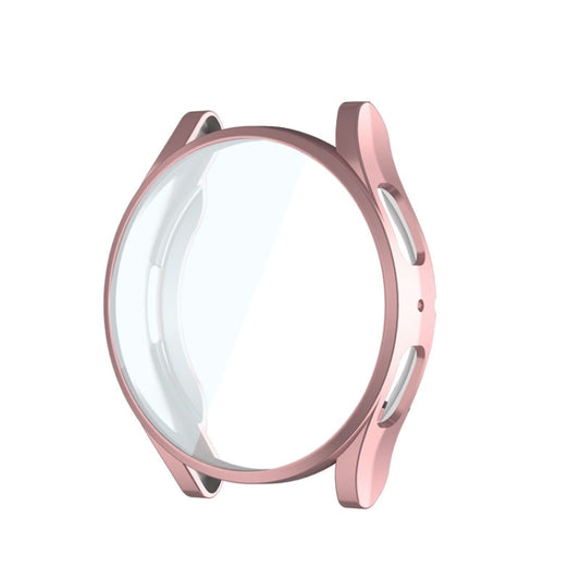 For Samsung Galaxy Watch6 40mm ENKAY Hat-Prince Full Coverage Electroplated Soft TPU Case with Screen Protection(Pink) - Watch Cases by ENKAY | Online Shopping UK | buy2fix