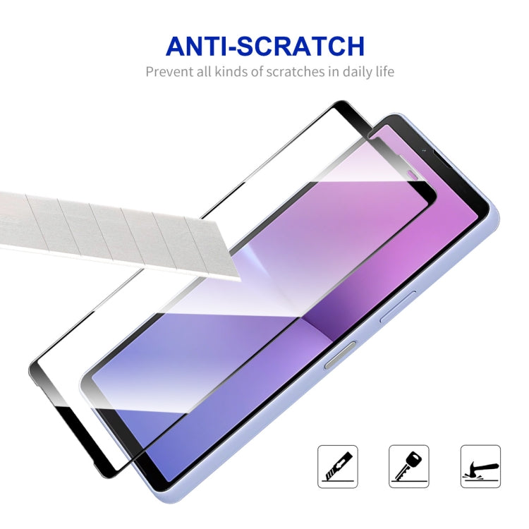 For Sony Xperia 10 V ENKAY Full Glue High Aluminum-silicon Tempered Glass Film - Sony Tempered Glass by ENKAY | Online Shopping UK | buy2fix