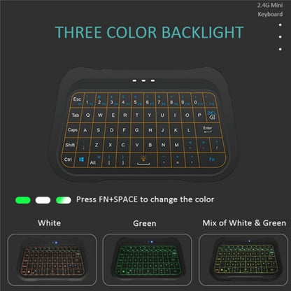 T18 Full Touch Screen 3 Colors Backlit Mute Mini Wireless Keyboard - Wireless Keyboard by buy2fix | Online Shopping UK | buy2fix