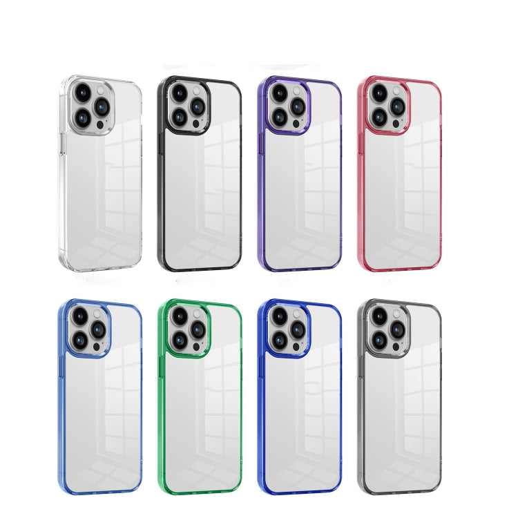 For iPhone 15 Pro Max Ice Color Clear PC Hybrid TPU Phone Case(Royal Blue) - iPhone 15 Pro Max Cases by buy2fix | Online Shopping UK | buy2fix