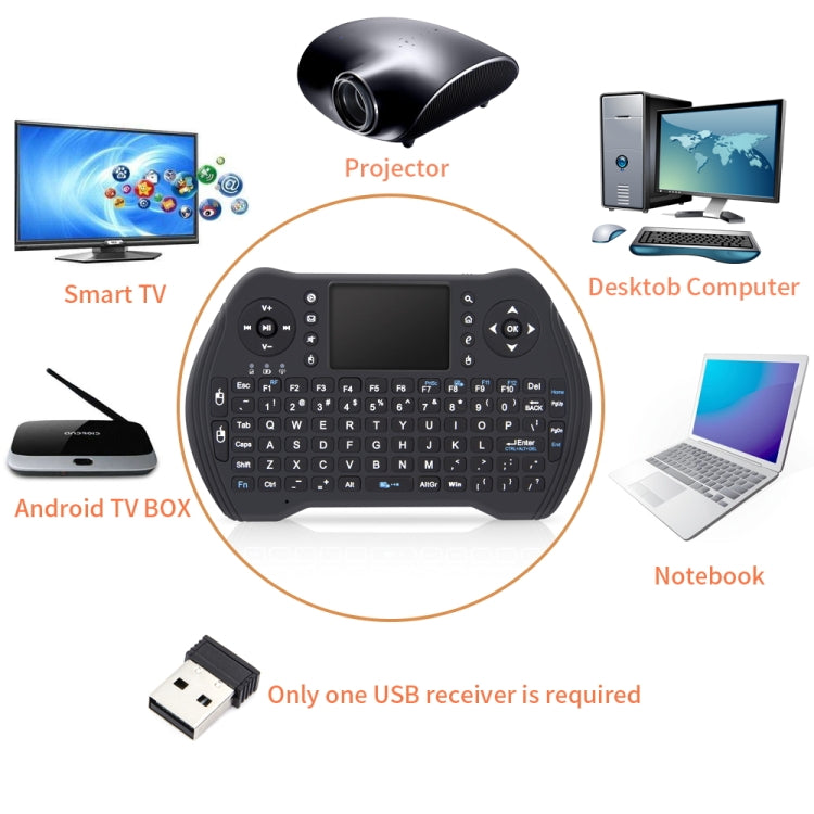 MT10 Fly Air Mouse 2.4GHz Mini Wireless Keyboard Multifunction Keyboard Fly Air Mouse - Computer & Networking by buy2fix | Online Shopping UK | buy2fix