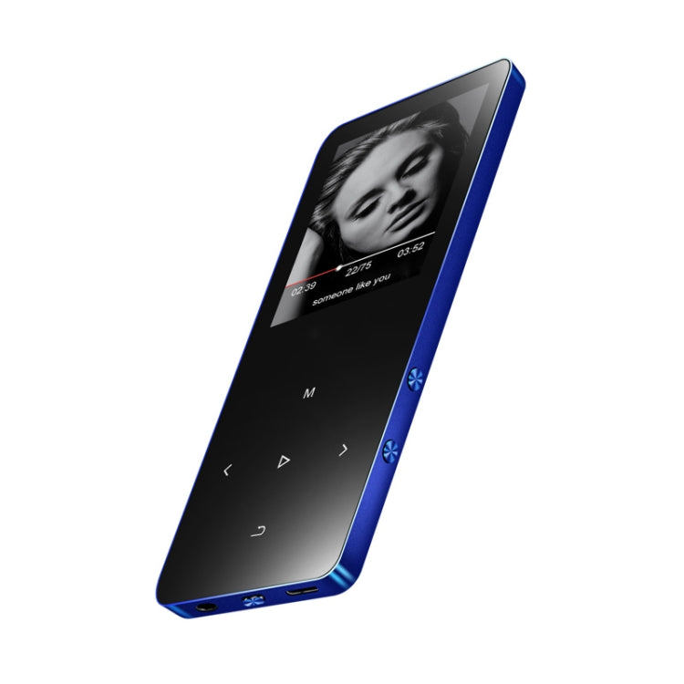 X2 16GB 1.8 inch Touch Screen Metal Bluetooth MP3 MP4 Hifi Sound Music Player (Blue) - Consumer Electronics by buy2fix | Online Shopping UK | buy2fix