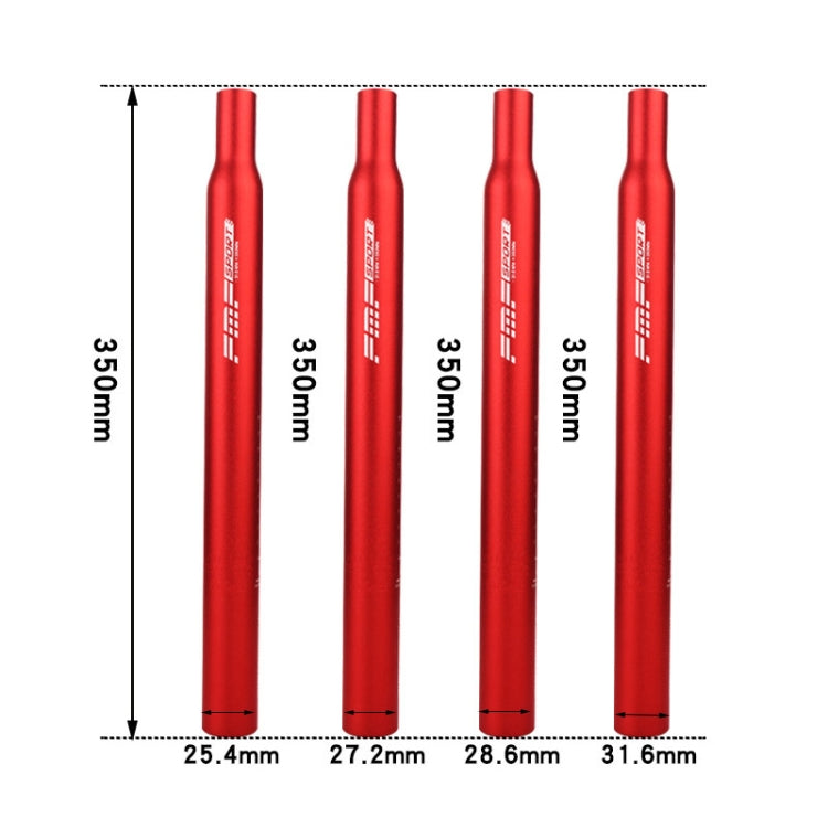 FMFXTR Aluminum Alloy Mountain Bike Extended Seat Post, Specification:31.6x350mm(Red) - Outdoor & Sports by FMFXTR | Online Shopping UK | buy2fix