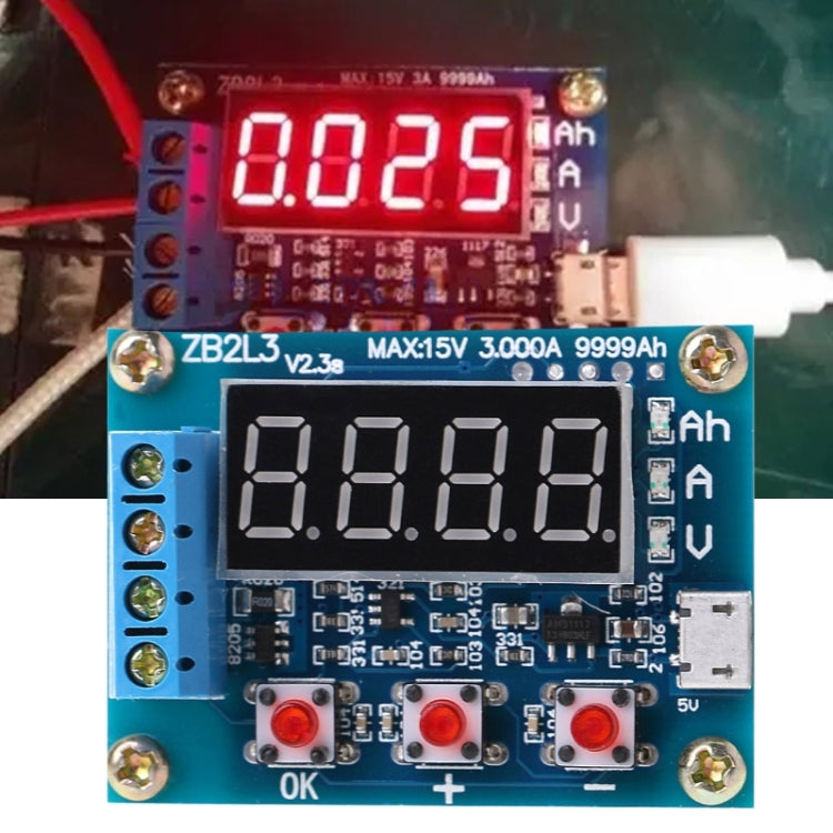 ZB2L3 Battery Capacity Tester 1.2-12V 18650 Li-ion Lithium Lead-acid Battery Capacity Meter Discharge Tester Analyzer - Consumer Electronics by buy2fix | Online Shopping UK | buy2fix