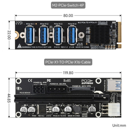 Waveshare PCIe X1 to PCIe X16 Expander, Using With M.2 to PCIe 4-Ch Expander, 24003 - Consumer Electronics by Waveshare | Online Shopping UK | buy2fix