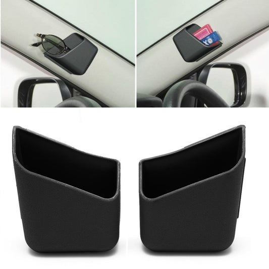 2 PCS Universal Car Accessories Glasses Organizer Storage Box Holder Black - In Car by buy2fix | Online Shopping UK | buy2fix