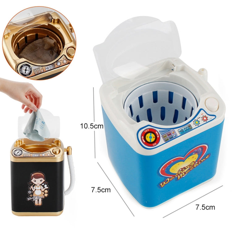 Mini Multifunction Kids Washing Machine Toy Beauty Sponge Brushes Washer(Black) - Pretend Play Toys by buy2fix | Online Shopping UK | buy2fix
