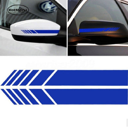 10 PCS Simple Rearview Mirror Car Stickers Rearview Mirror Personality Scratches Reflective Car Stickers(Blue) - Decorative Sticker by buy2fix | Online Shopping UK | buy2fix