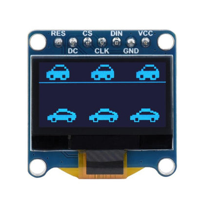 Waveshare 0.96 inch OLED Display Module, 128×64 Resolution, SPI / I2C Communication(E Blue) - Boards & Shields by Waveshare | Online Shopping UK | buy2fix