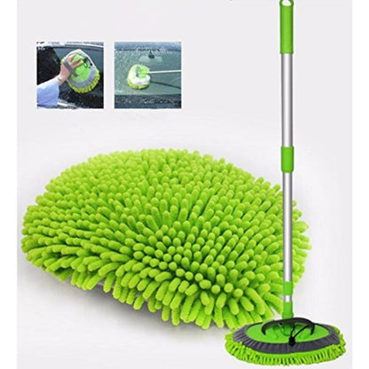 2 PCS Aluminum Alloy Three-section Telescopic Rod Car Wash Cleaning Brush Dusting Tool Dust Mop - Car washing supplies by buy2fix | Online Shopping UK | buy2fix