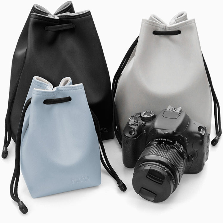 Baona Camera Bag Lens Drawstring Pouch, Size: Small(Gray) - Camera Accessories by Baona | Online Shopping UK | buy2fix