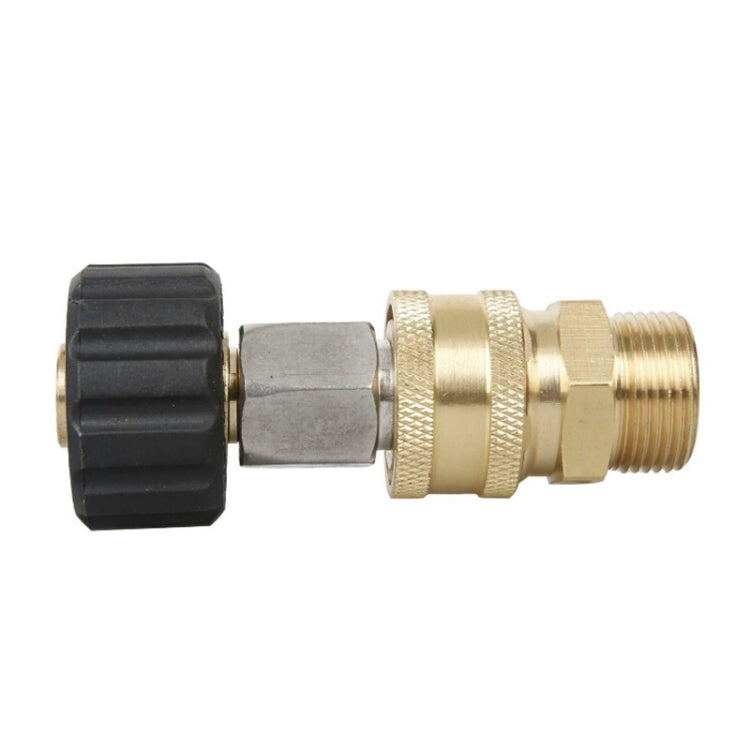 Pressure Washer Accessories Quick Connect Car Wash Water Hose Quick Connection, Typle:14-3/8 Male + 15-3/8 Female - Car Washer & Accessories by buy2fix | Online Shopping UK | buy2fix