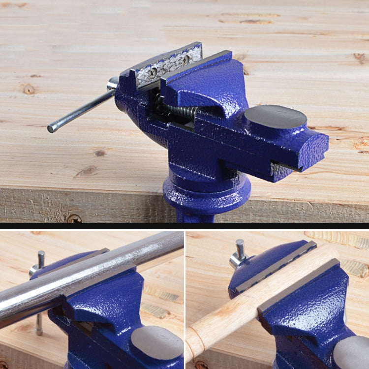 360-Degree Rotating Small Vise Table Flat Universal Table Clamp, Random Color Delivery, Size:60mm - Others by buy2fix | Online Shopping UK | buy2fix