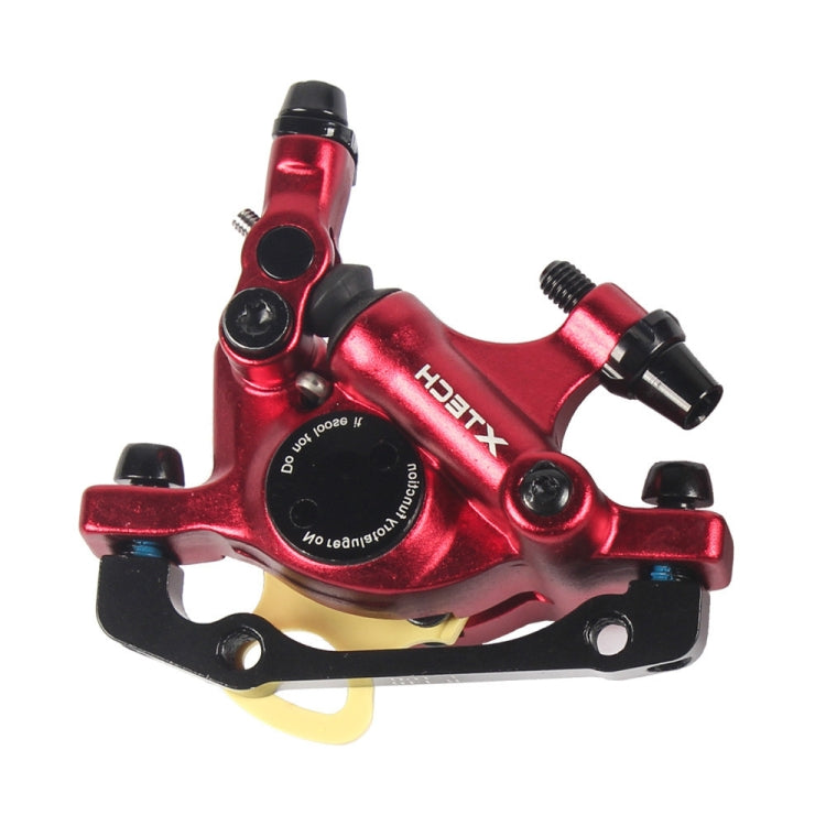 ZOOM HB100 Mountain Bike Hydraulic Brake Caliper Folding Bike Cable Pull Hydraulic Disc Brake Caliper, Style:Front(Red) - Outdoor & Sports by Zoom | Online Shopping UK | buy2fix